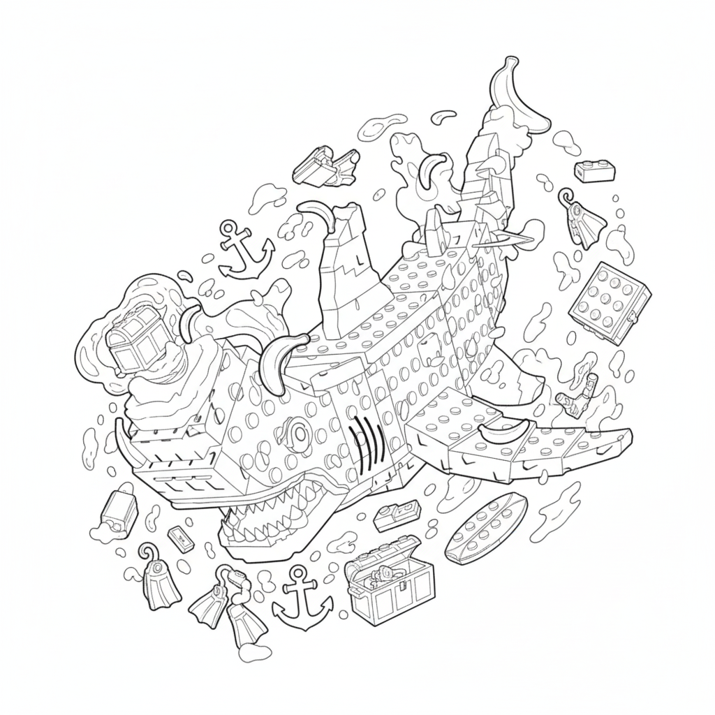 Squalanana 5 Squalanana dibujos para colorear