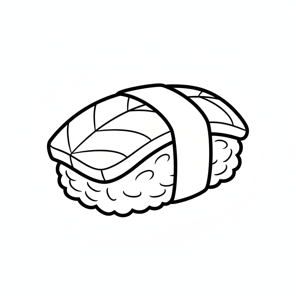 Sushi 12 para colorear Sushi