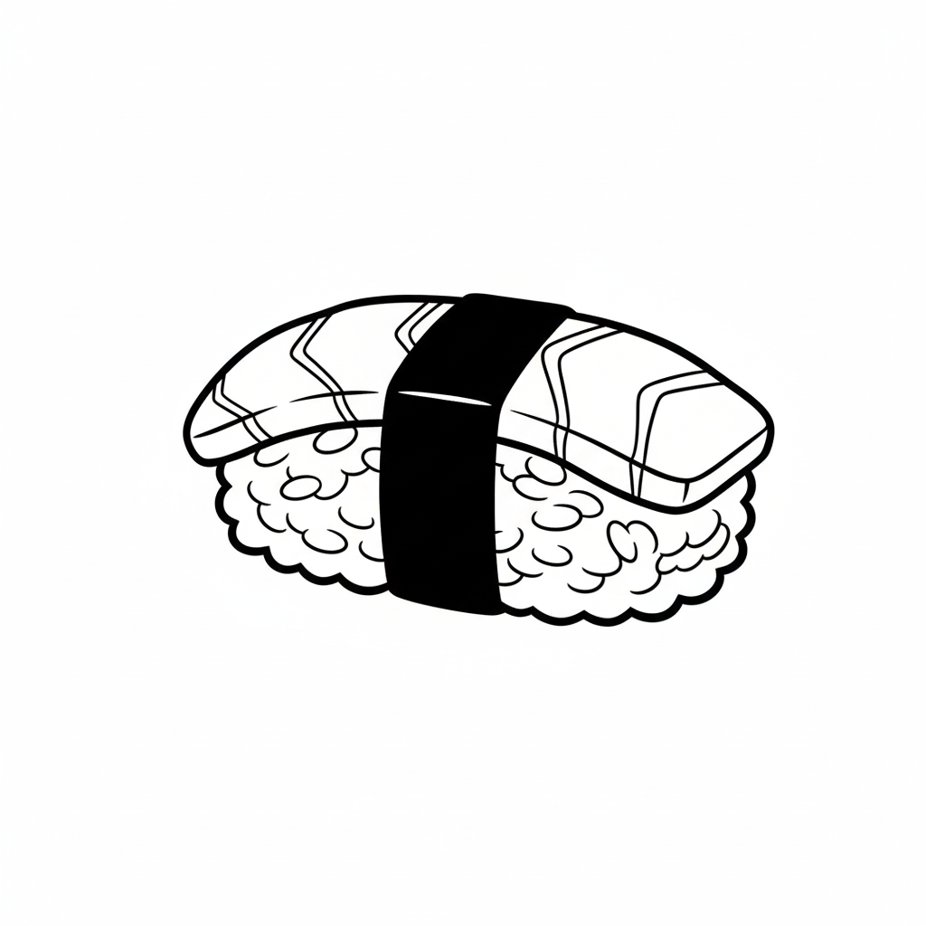 Sushi 14 páginas para colorear para adultos Sushi