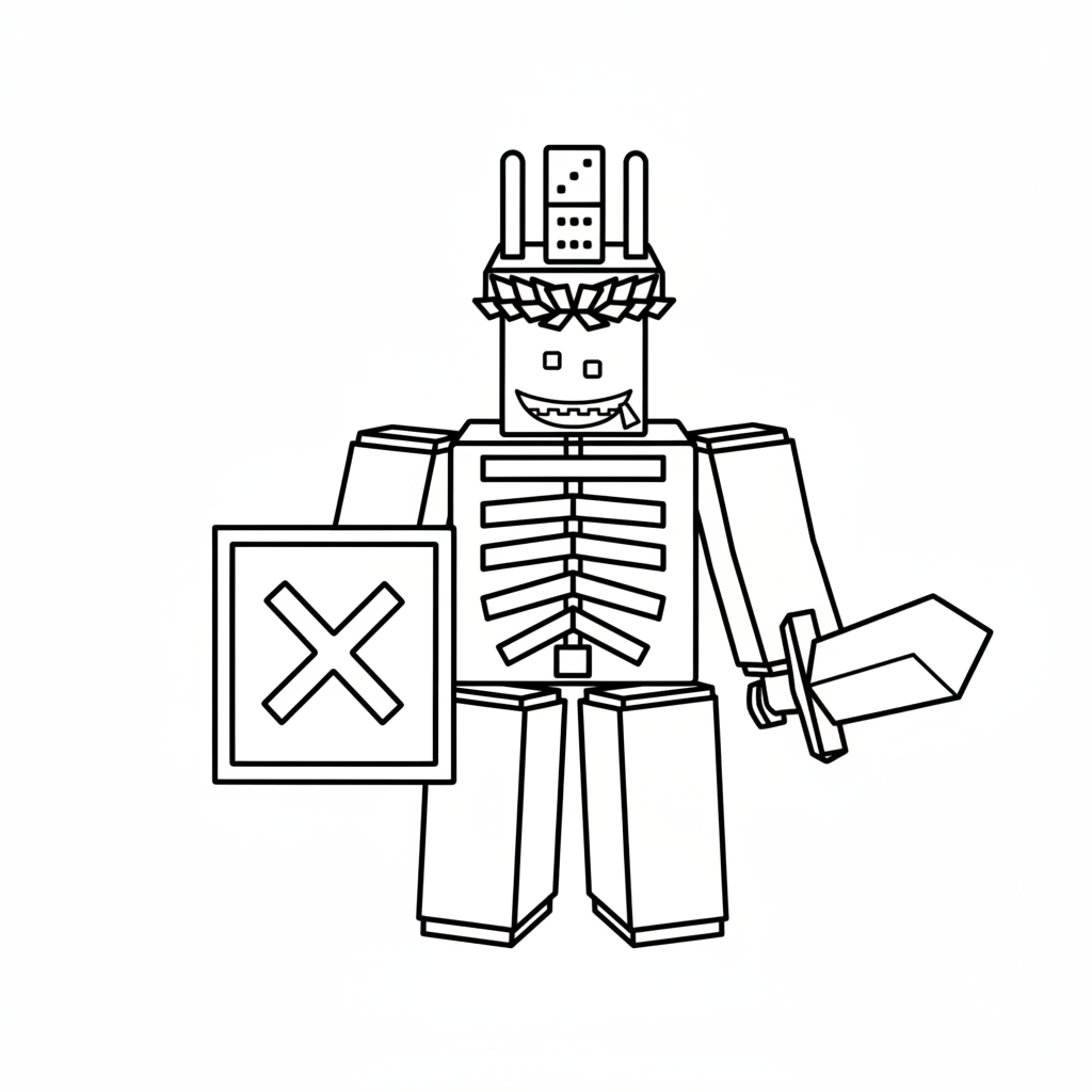 colorear páginas de 1x1x1x1