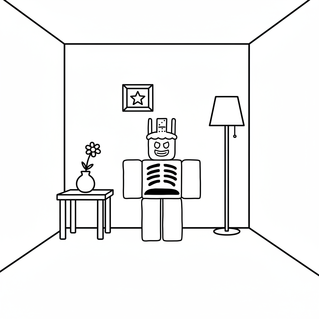 páginas para colorear fáciles de 1x1x1x1