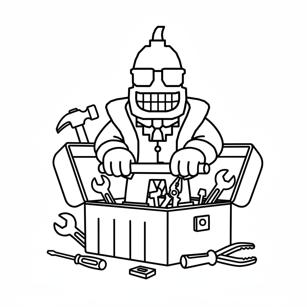 páginas para colorear imprimibles Bananito Bandito para adultos