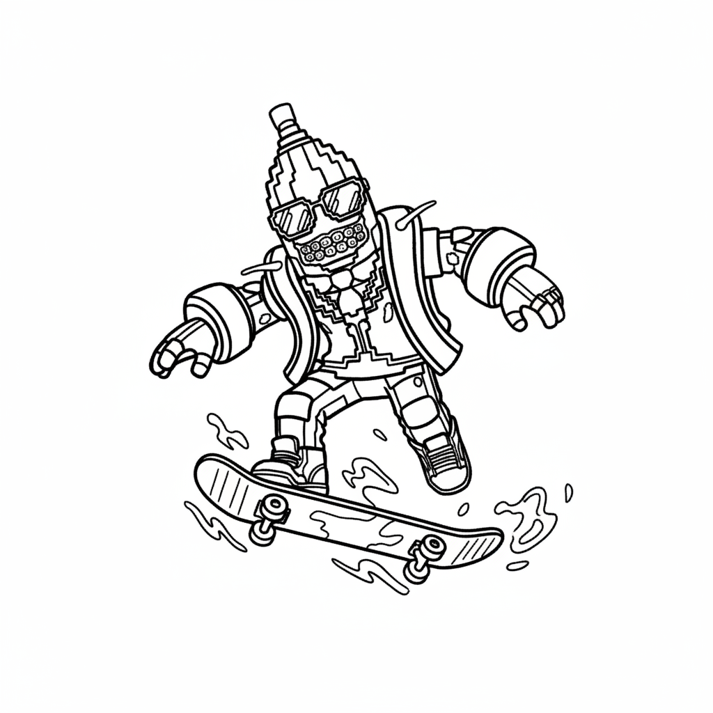 páginas para colorear Bananito Bandito 1