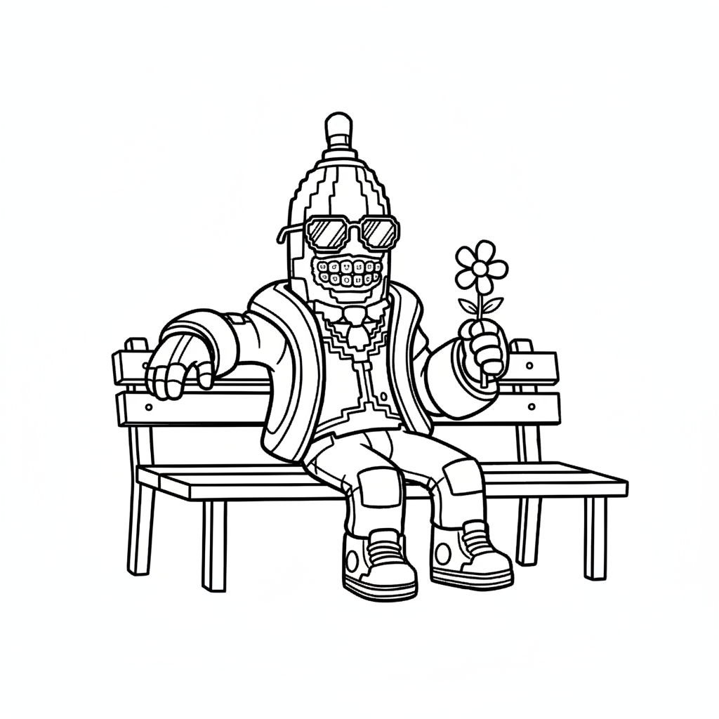 dibujos para colorear Bananito Bandito 1