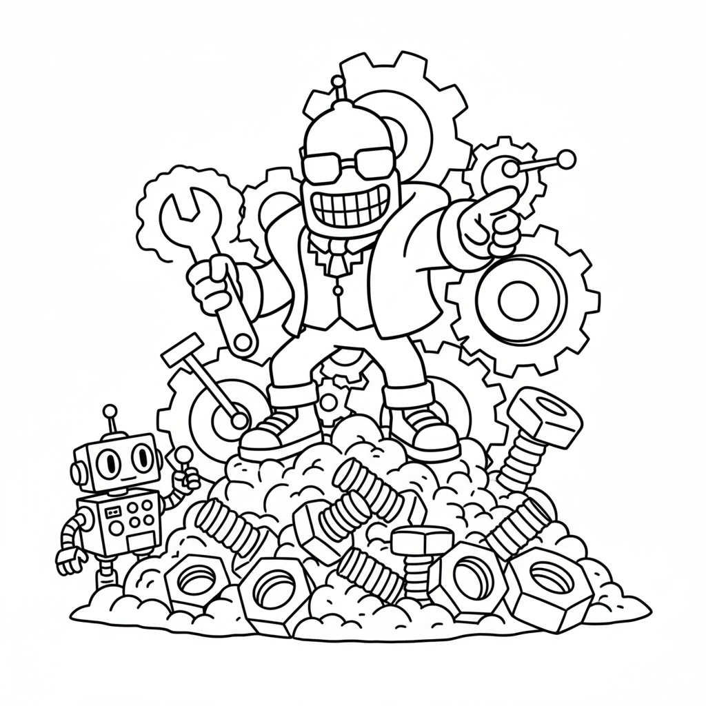 Bananito Bandito páginas para colorear gratis