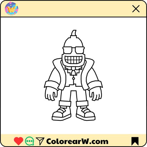 Bananito Bandito para colorear thumbnail