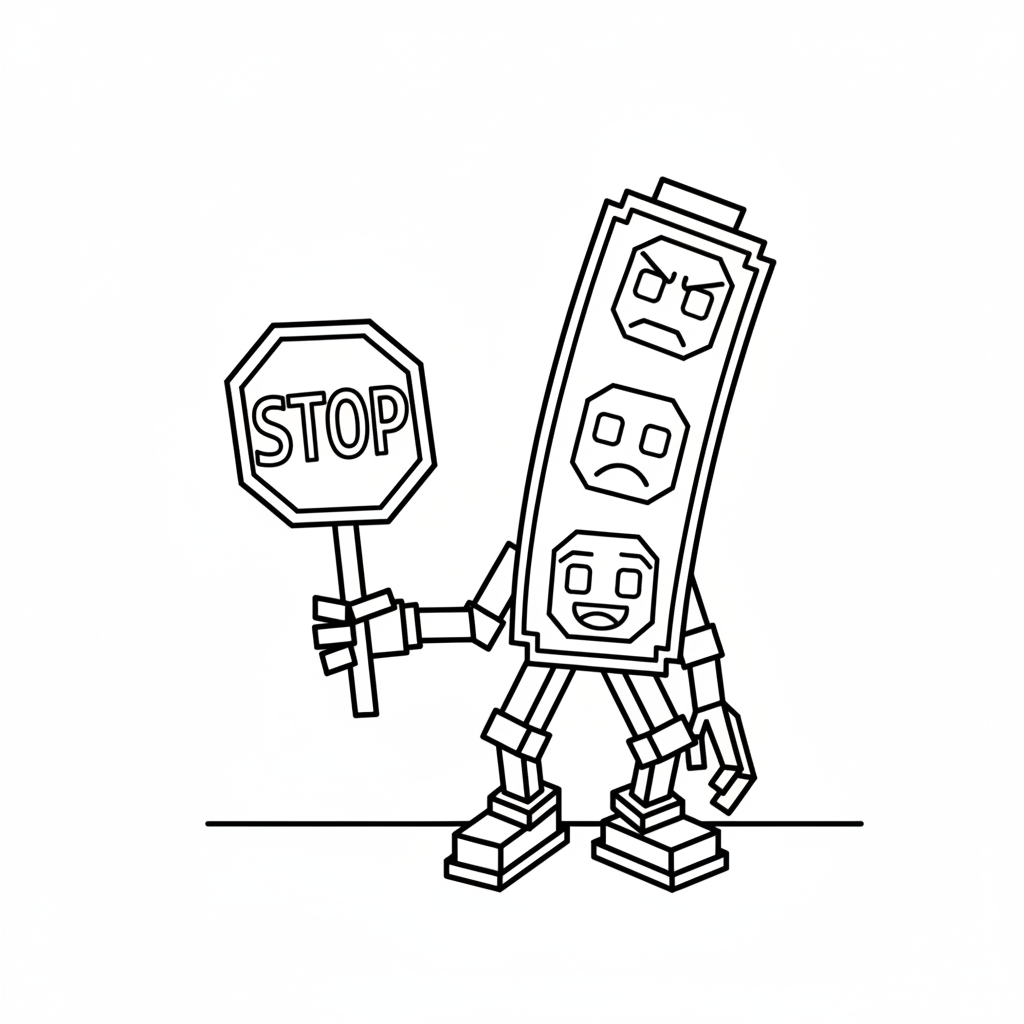 Brainrot Trader 11 páginas para colorear gratis para adultos Brainrot Trader