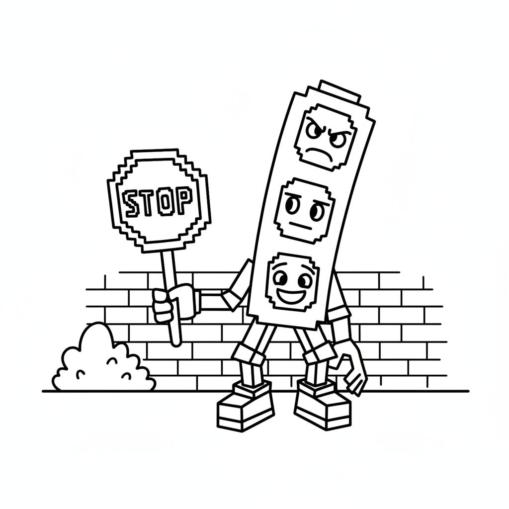 Brainrot Trader 14 páginas para colorear Brainrot Trader imprimibles 1