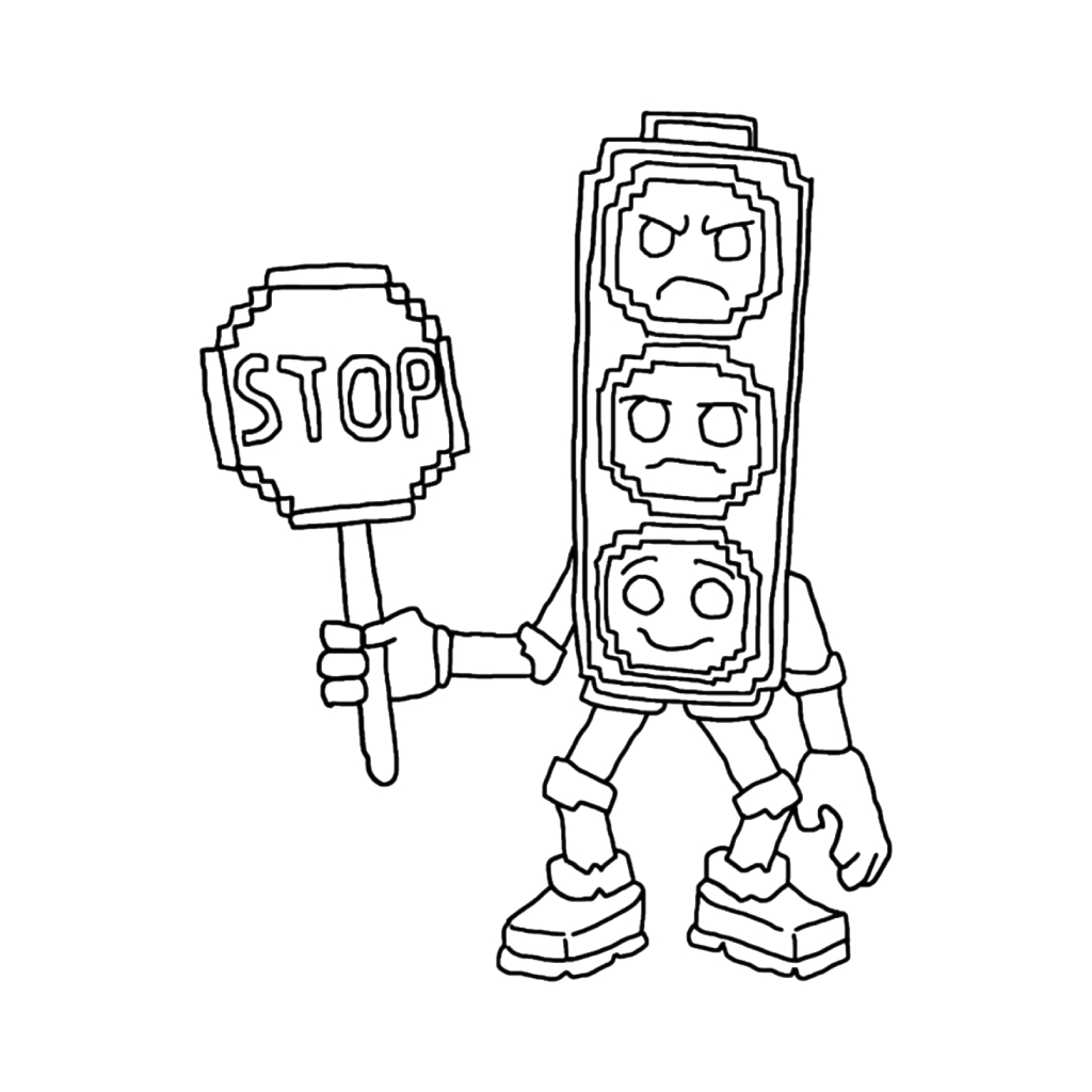 Brainrot Trader 5 páginas para colorear Brainrot Trader imprimibles