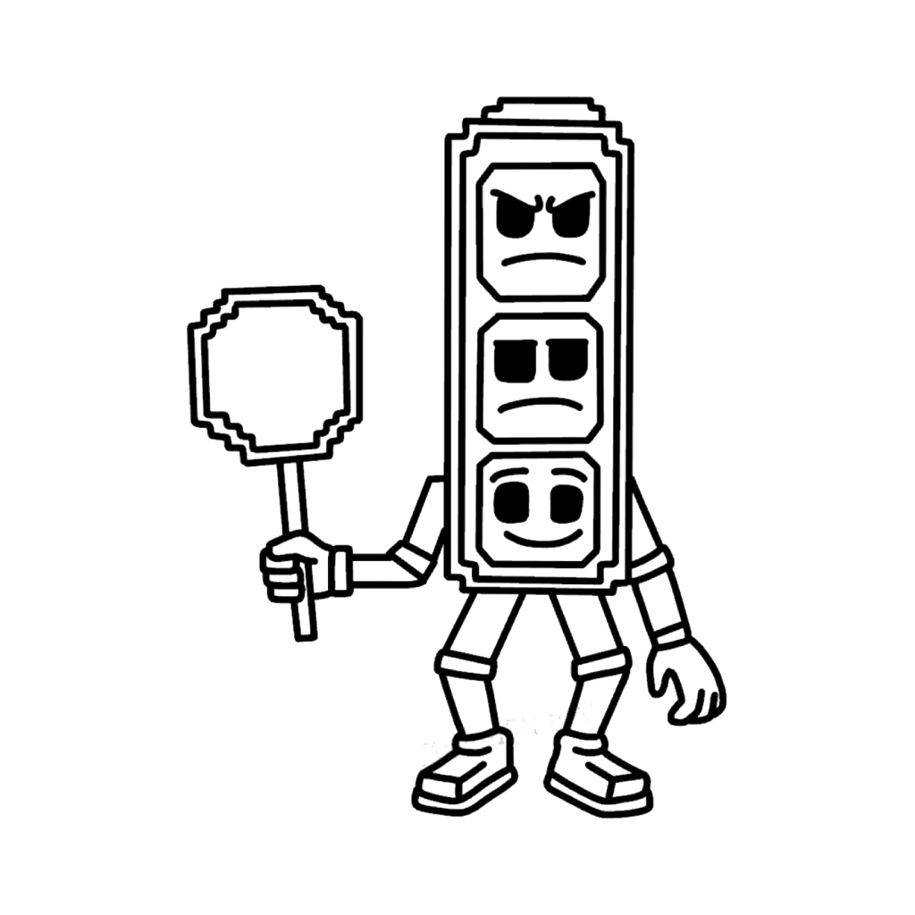 Brainrot Trader 7 páginas para colorear imprimibles gratis Brainrot Trader