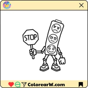 Brainrot Trader para colorear thumbnail