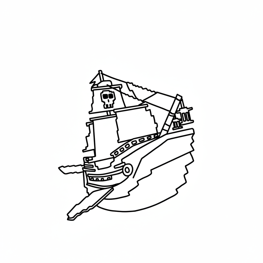 Capitano Moby páginas para colorear para niños