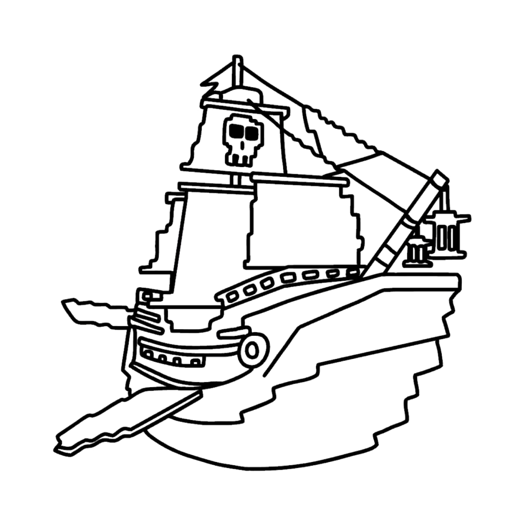 páginas para colorear para adultos Capitano Moby