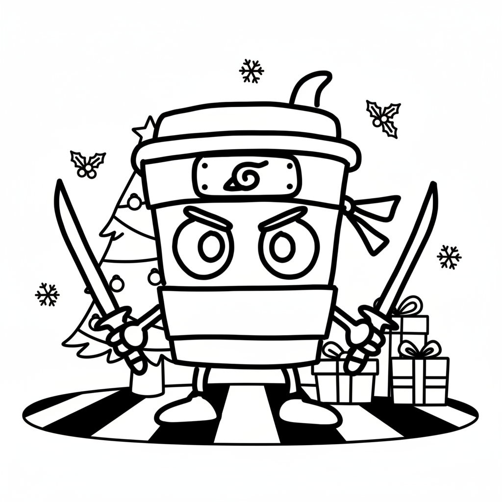 páginas para colorear de preescolar Capuchino Asesino