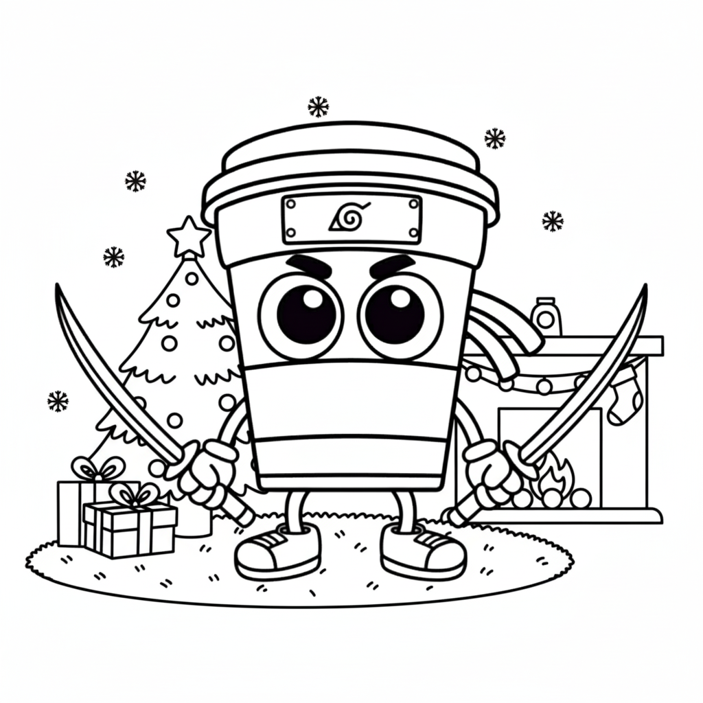 Capuchino Asesino páginas para colorear para adultos fáciles