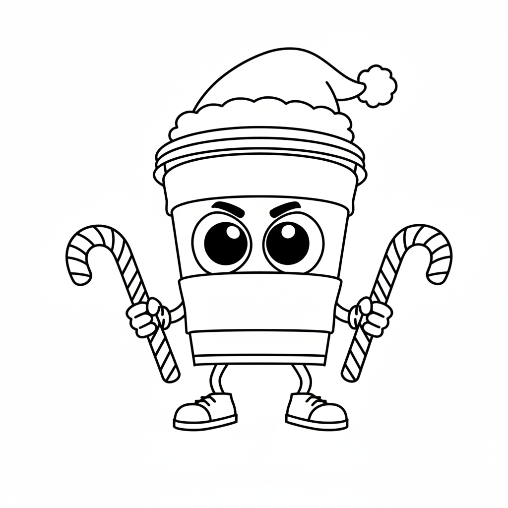 páginas para colorear gratis para adultos Capuchino Asesino 1