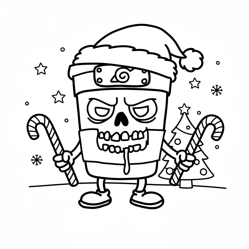 páginas para colorear Capuchino Asesino imprimibles