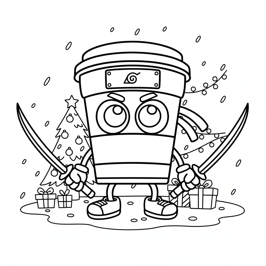 colorear páginas de Capuchino Asesino