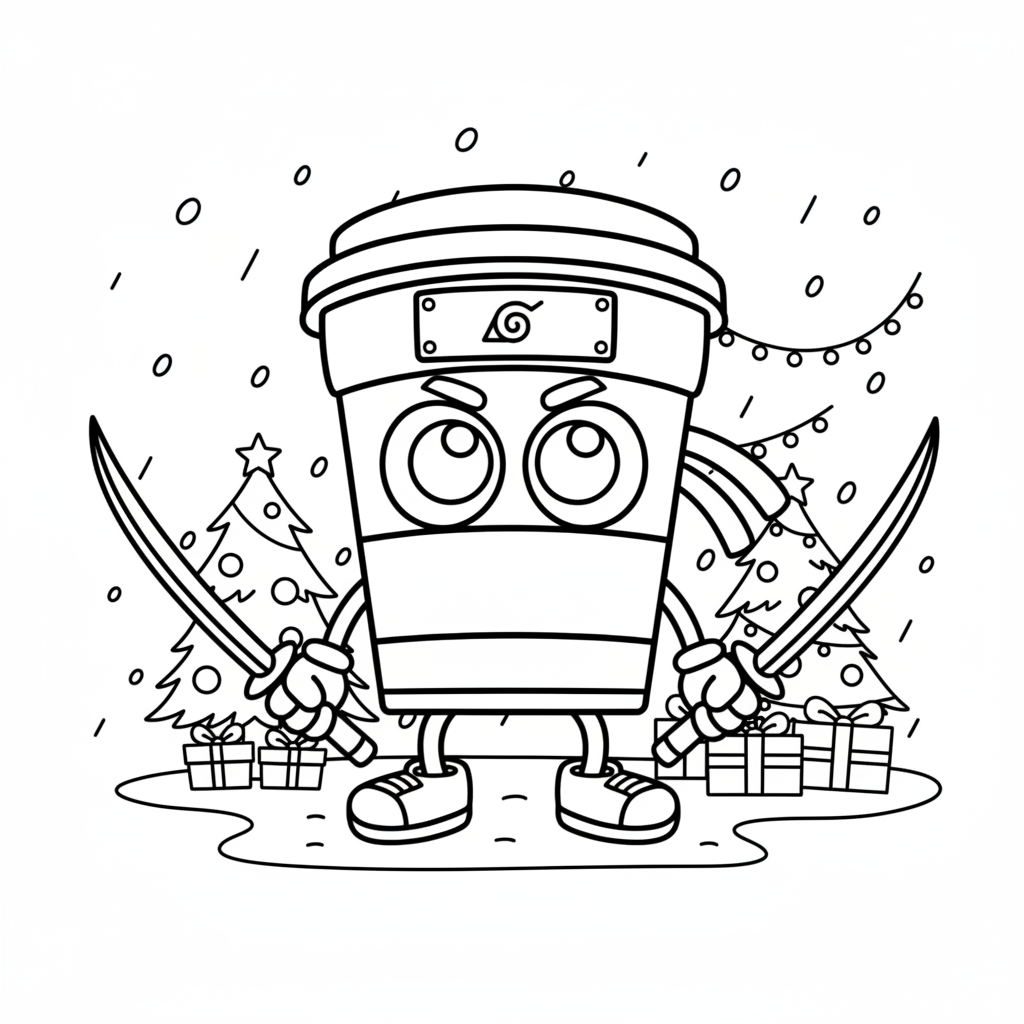 páginas para colorear para Capuchino Asesino