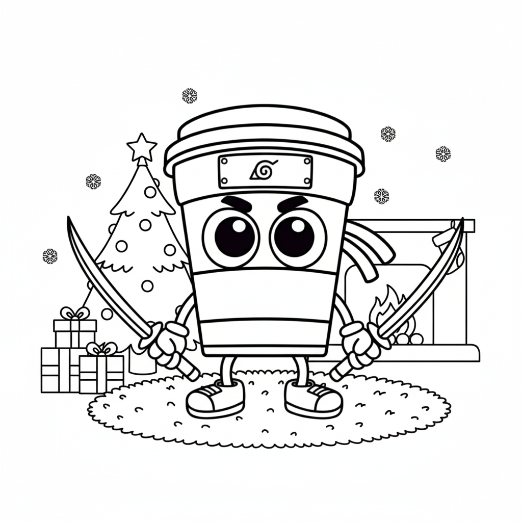 páginas para colorear detalladas de Capuchino Asesino para adultos