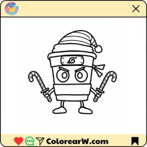 Capuchino Asesino Navidad para colorear thumbnail