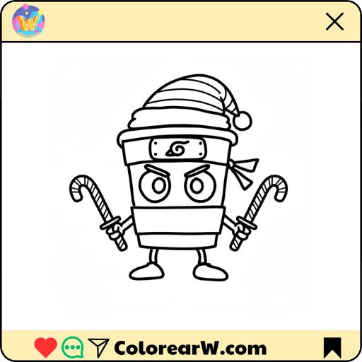 Capuchino Asesino Navidad para colorear thumbnail