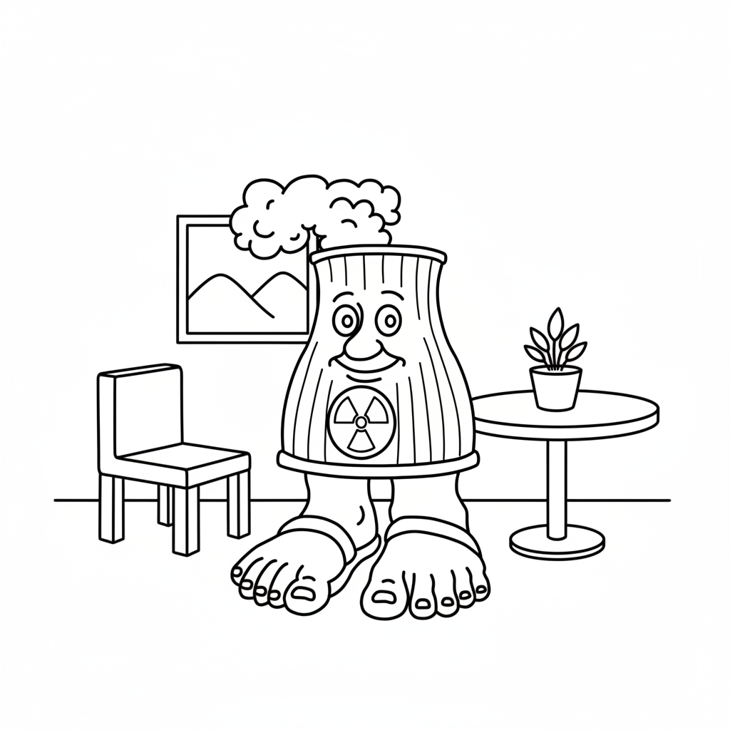 Centralucci Nuclearucci 12 páginas para colorear imprimibles Centralucci Nuclearucci