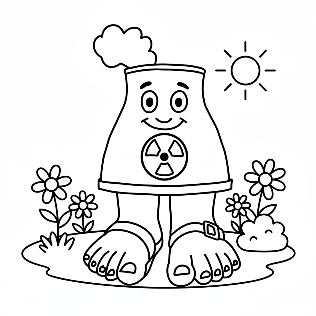 Centralucci Nuclearucci 5 páginas para colorear para niños Centralucci Nuclearucci