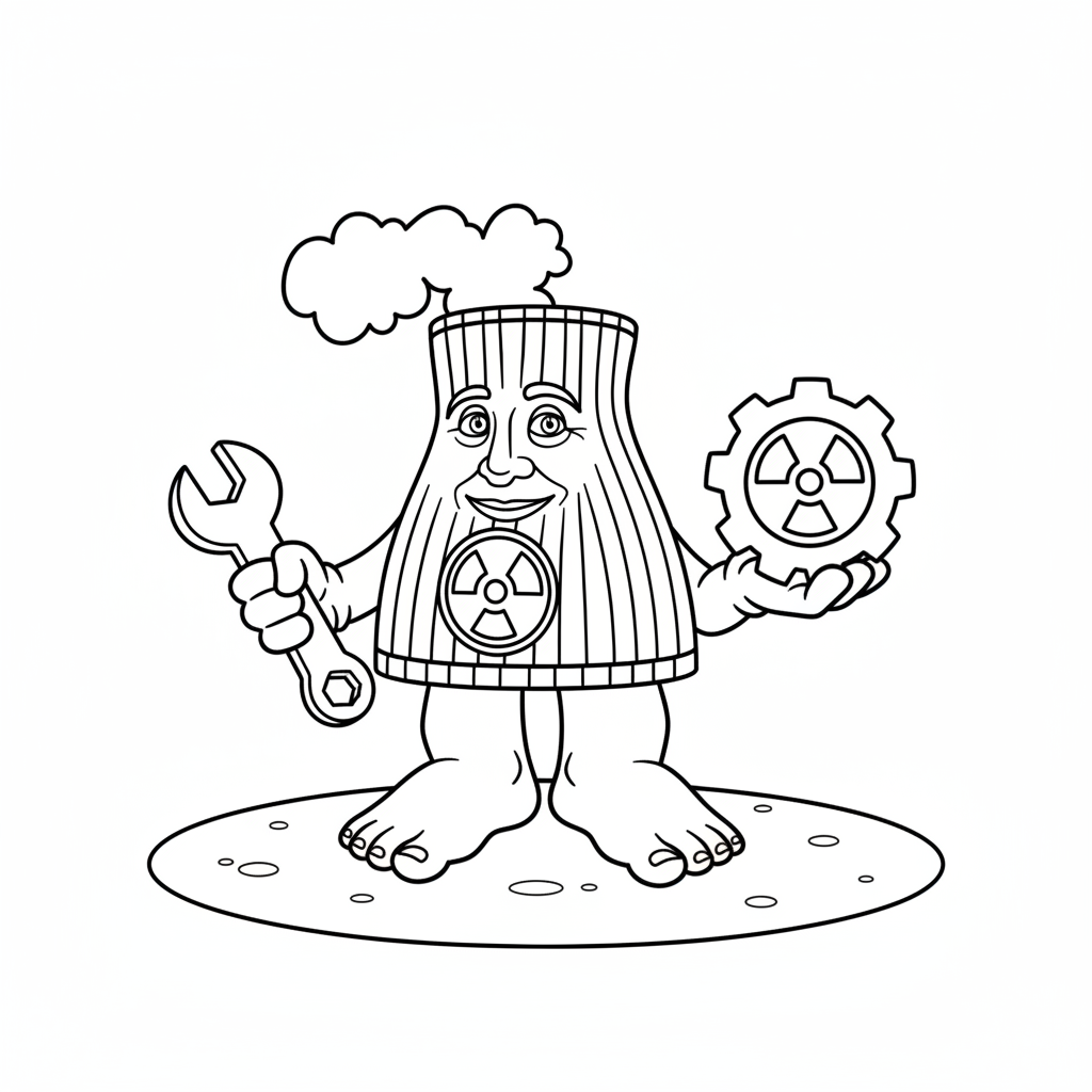 Centralucci Nuclearucci 8 páginas para colorear imprimibles gratis Centralucci Nuclearucci