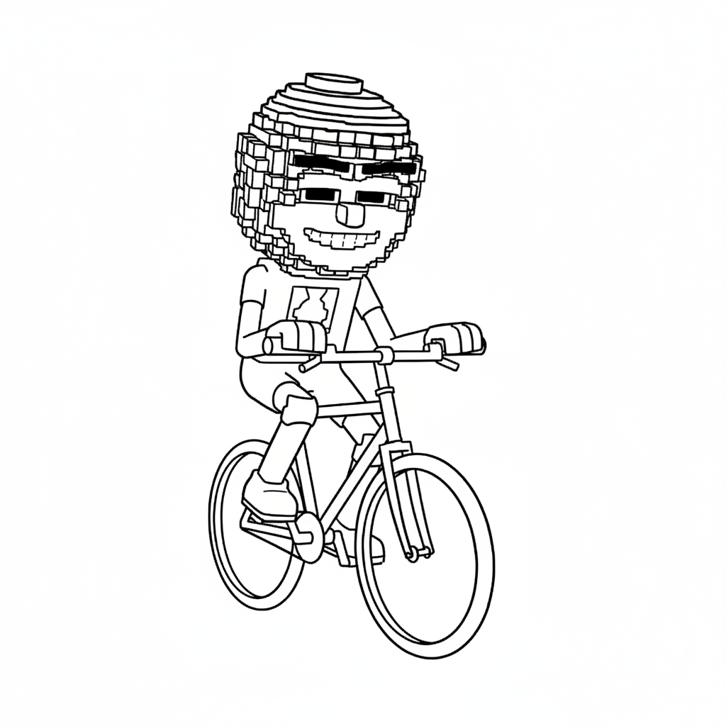 dibujos para colorear grinch Chicleteira Bicicleteira 1