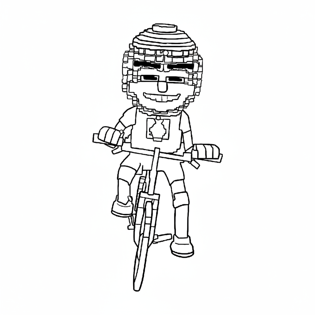 páginas para colorear Chicleteira Bicicleteira imprimibles