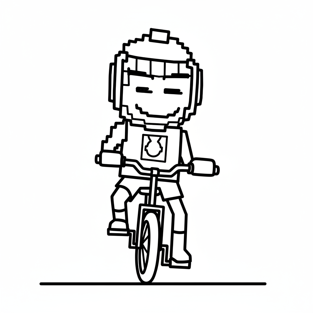 Chicleteira Bicicleteira páginas para colorear gratis 1