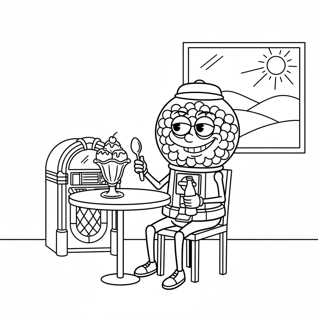 dibujos para colorear grinch Chicleteira Bicicleteira