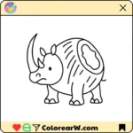 Cocosino Rhino para Colorear thumbnail