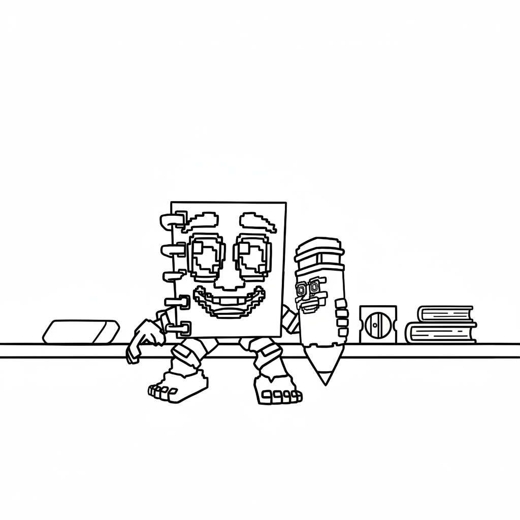 Cuadramat and Pakrahmatmamat 14 lindas páginas para colorear Cuadramat and Pakrahmatmamat