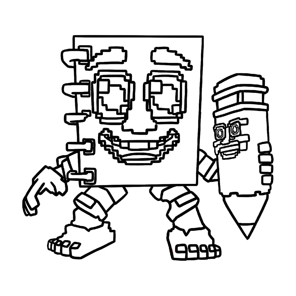 Cuadramat and Pakrahmatmamat 4 divertidas páginas para colorear Cuadramat and Pakrahmatmamat