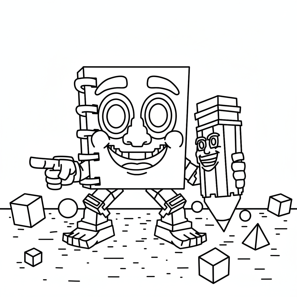 Cuadramat and Pakrahmatmamat 6 páginas para colorear gratis Cuadramat and Pakrahmatmamat