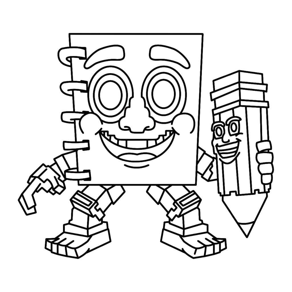 Cuadramat and Pakrahmatmamat 2 páginas para colorear Cuadramat and Pakrahmatmamat imprimibles