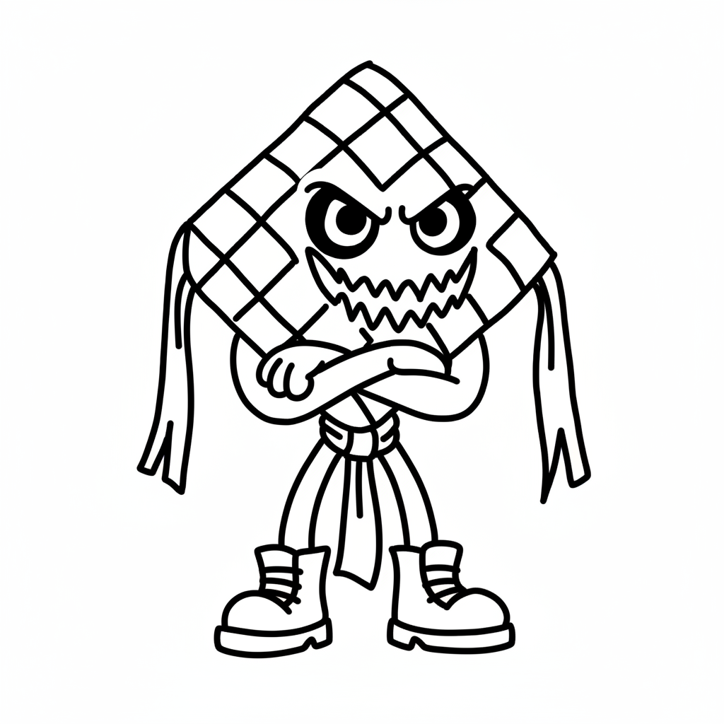 Ketupat Kepat 16 lindas páginas para colorear Ketupat Kepat 1