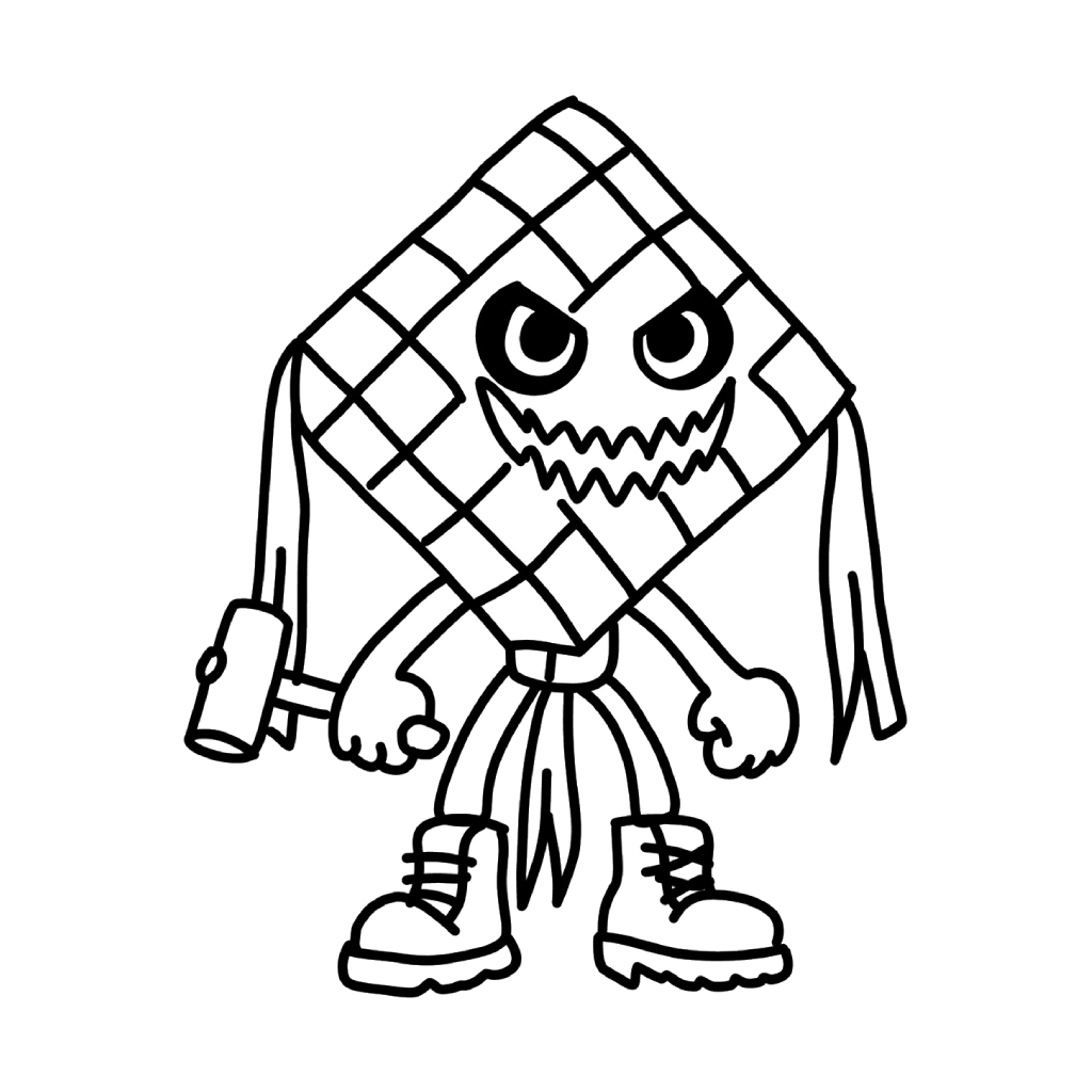 Ketupat Kepat 4 Ketupat Kepat páginas para colorear imprimibles