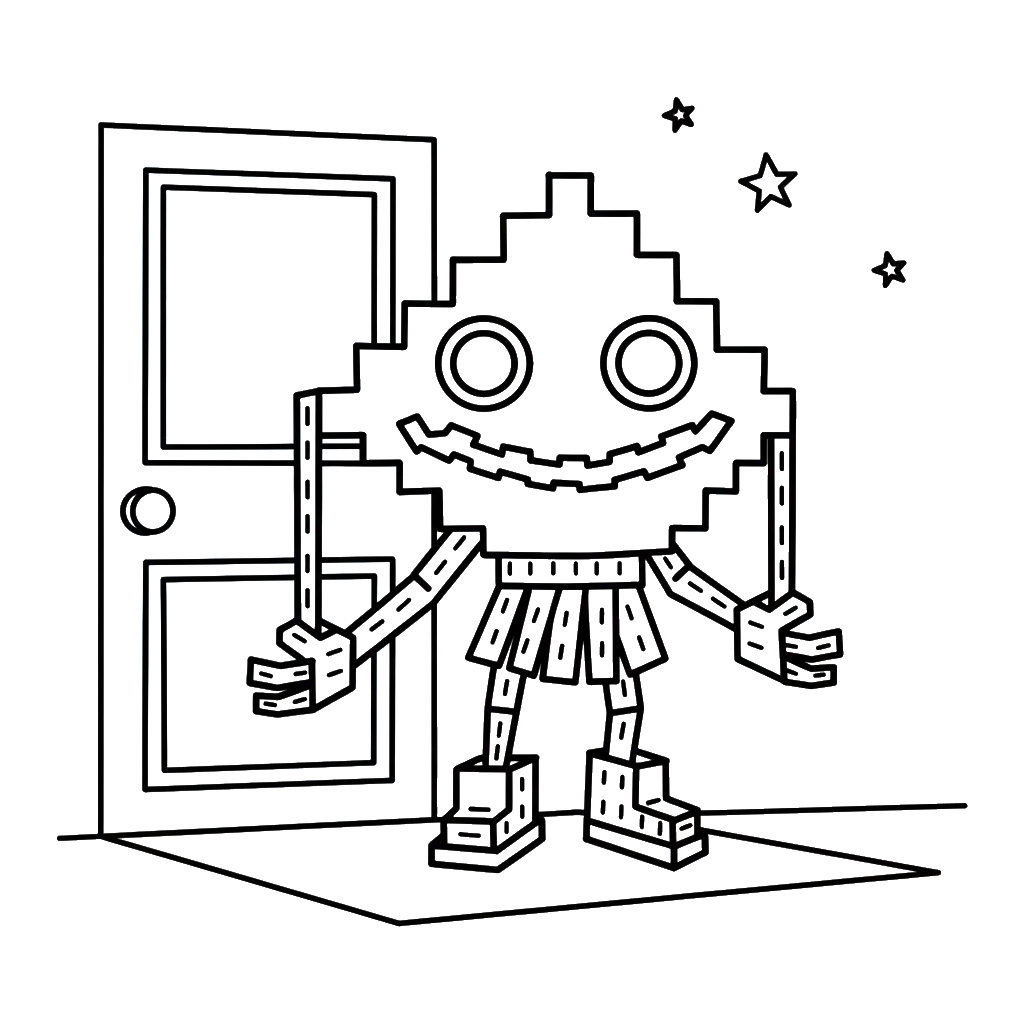 Ketupat Kepat 8 divertidas páginas para colorear Ketupat Kepat