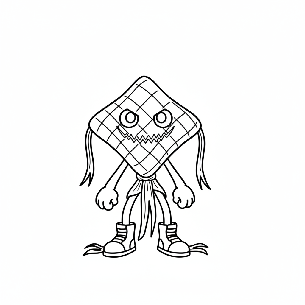 Ketupat Kepat 10 lindas páginas para colorear Ketupat Kepat