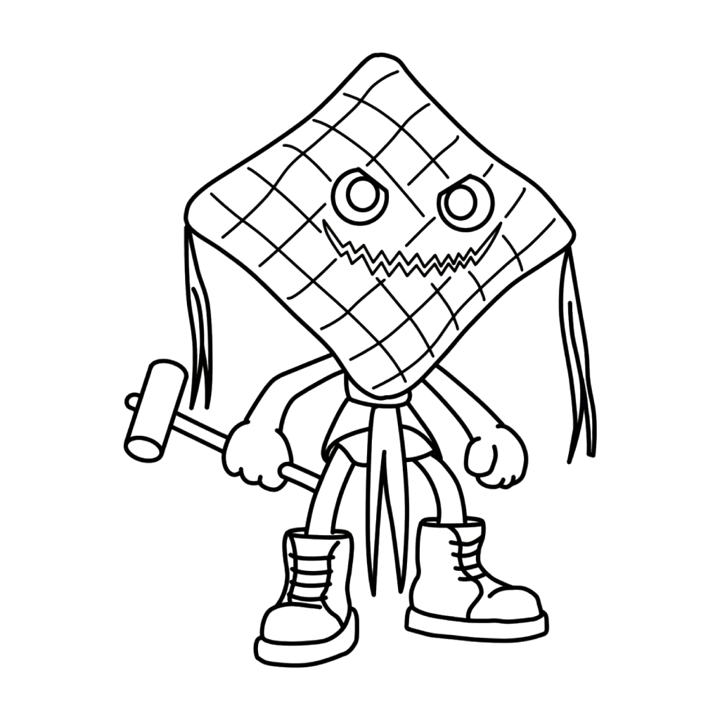 Ketupat Kepat 17 páginas para colorear de preescolar Ketupat Kepat