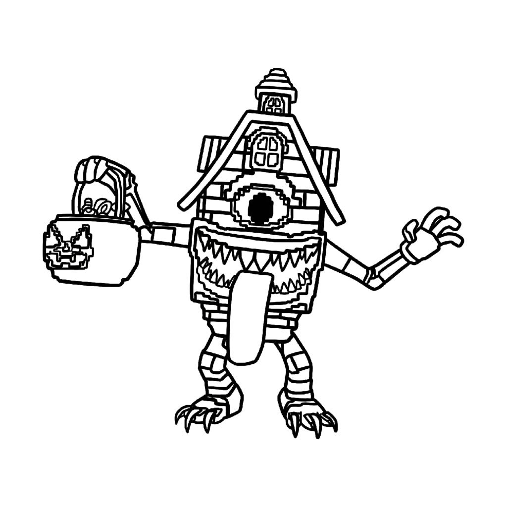 páginas para colorear de árboles La Casa Boo gratis