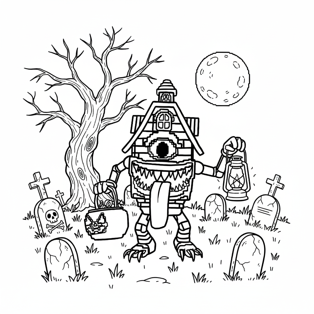 páginas para colorear imprimibles La Casa Boo