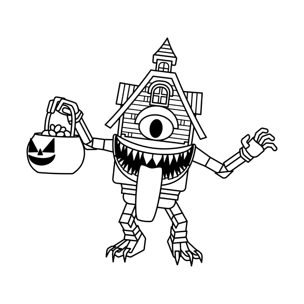 para colorear La Casa Boo