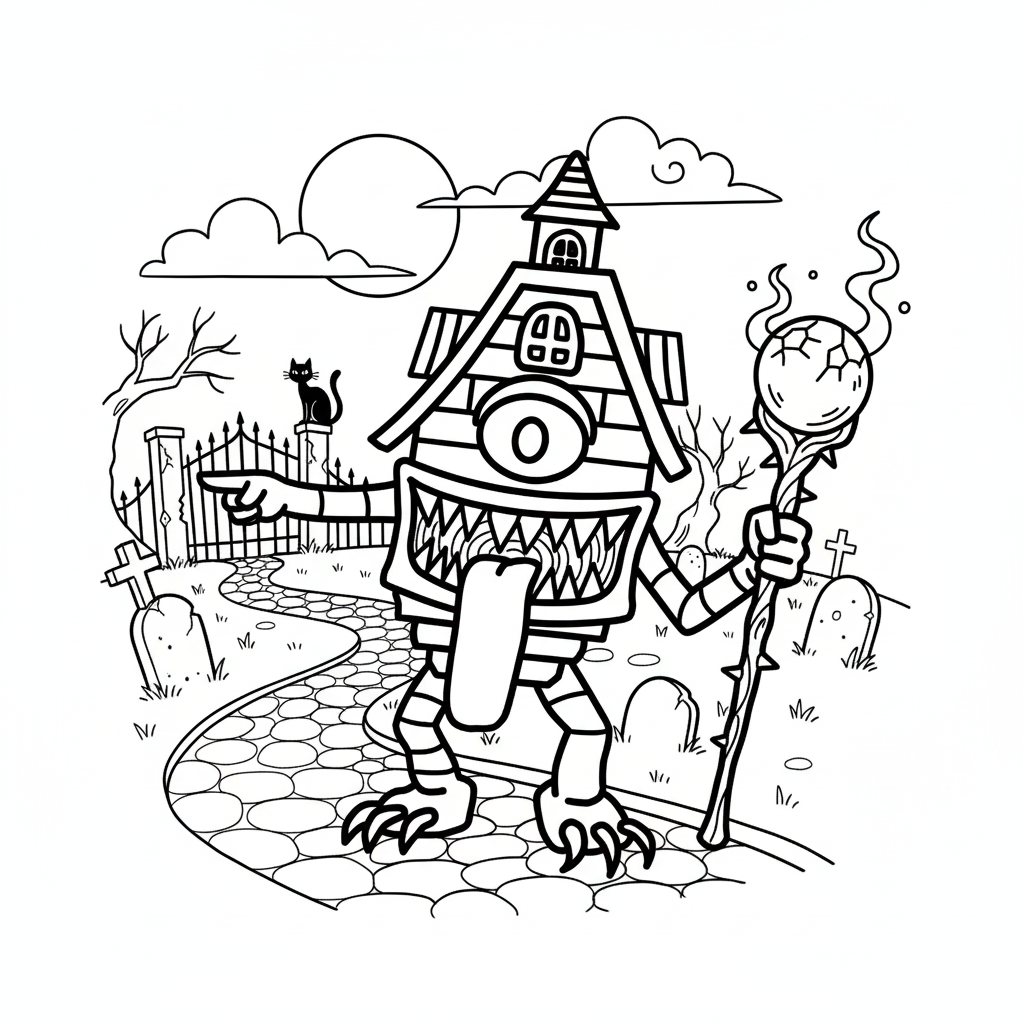 La Casa Boo (3)_1 páginas para colorear para adultos pdf