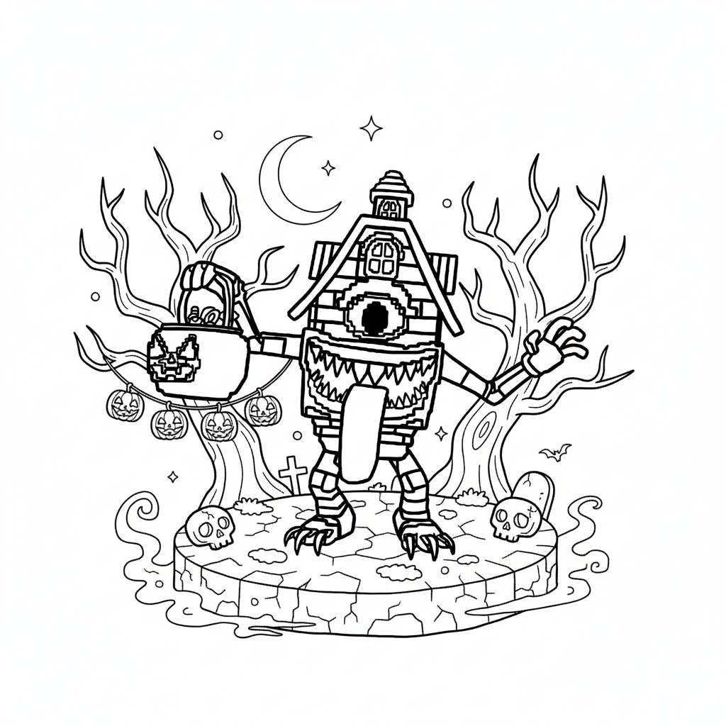 La Casa Boo dibujos para colorear grinch