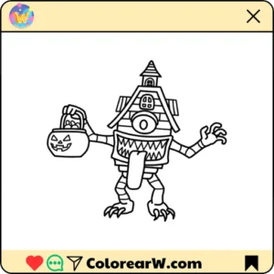 La Casa Boo para colorear thumbnail