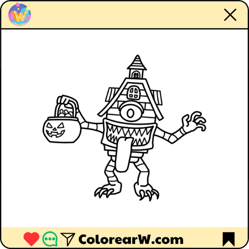 La Casa Boo para colorear thumbnail